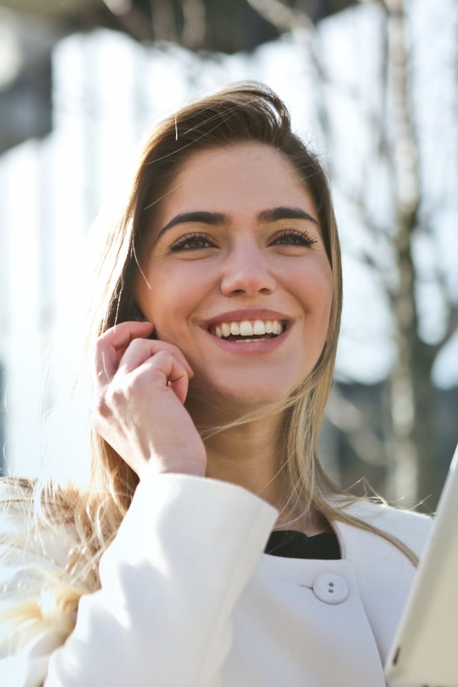 woman smiling woman smiling
